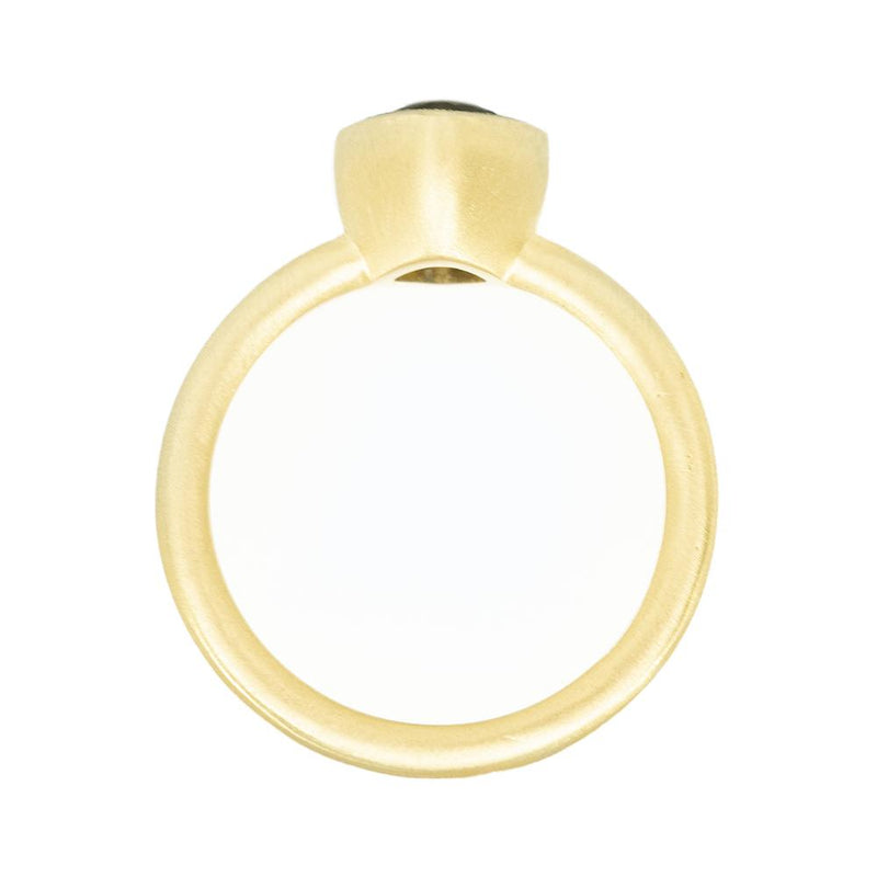 1.56ct Cushion Cut Sapphire With Milgrain Bezel Set In 18k Yellow Gold Brushed Finish profile