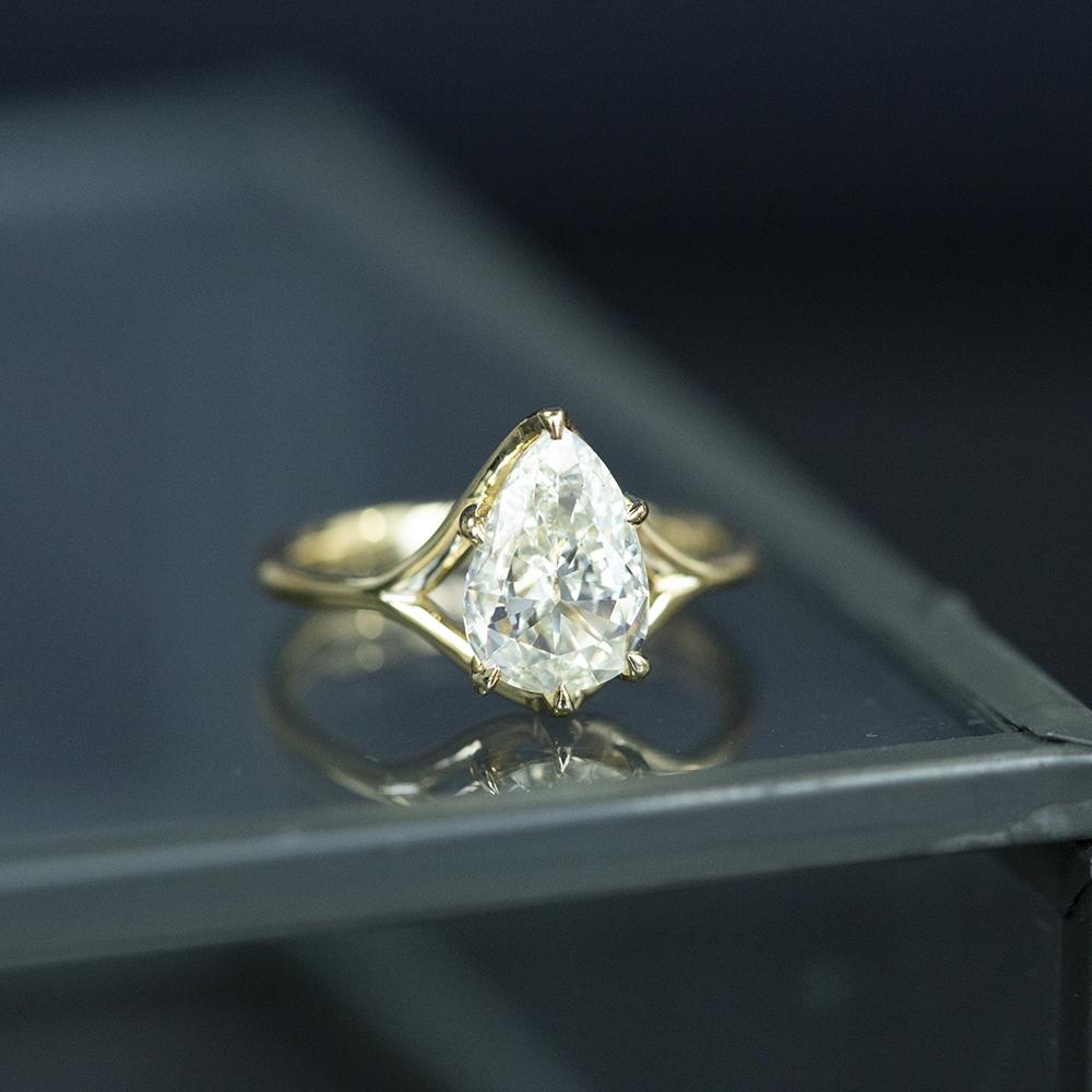 Antique pear diamond Clearance