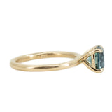 1.64ct Oval Montana Sapphire Solitaire in 14k Yellow Gold