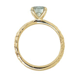 1.25ct Round Grey Diamond Evergreen Solitaire Ring in 14k Yellow