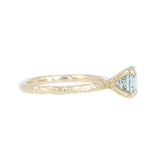 1.50ct GIA Fancy Light Green Diamond Ring in Yellow Gold Evergreen Solitaire