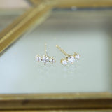 Diamond Stud Earrings in 14K Yellow Gold