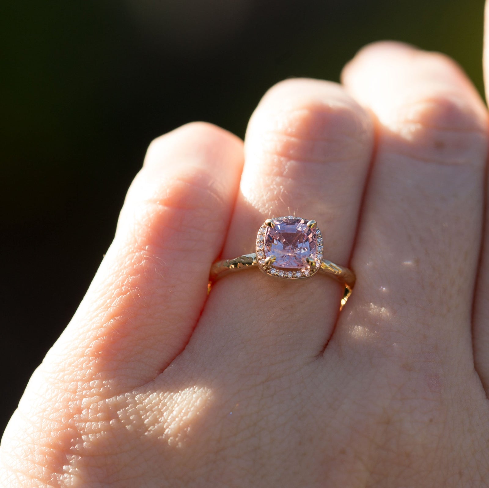 Lavender spinel ring, Pear selling cut Spinel Ring, Wedding Ring, 14k Solid Gold Ring, Handmade Jewelry