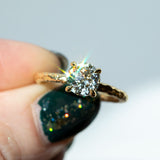1.32ct GIA Crown Jubilee® Diamond Evergreen Solitiare in 18k Yellow Gold