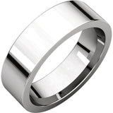 Flat Plain Men's Band 6mm - Wedding Band Recycled Gold - Gold Wedding band by Anueva Jewelry in platinum