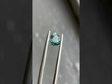 1.51CT PEAR SAPPHIRE, DEEP GREEN TEAL, 7.08X6.30X4.31MM