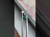 0.92CT OVAL NIGERIAN SAPPHIRE, TEAL PARTI GREEN, 7.01X5.01X3.27MM, UNTREATED