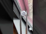 0.97CT ROUND BRILLIANT SALT & PEPPER DIAMOND, GREY WHITE WITH SPECKLES, 6.01X4.24MM