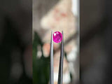 1.86CT Round Sapphire, Bright Fuschia Pink, 7x3.29MM