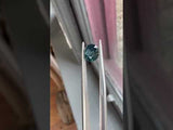 1.07CT ROUND NIGERIAN SAPPHIRE, TEAL BLUE GREEN, 6.07X5.98X3.90MM, UNTREATED