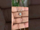 6 Prong Sunstone Necklaces in Sterling Silver
