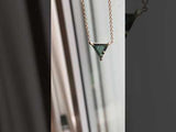 0.63ct Geo Sapphire Necklace in 14k Yellow Gold