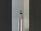 2.22CT Round Sri Lanka Sapphire, Teal Green, 7.39x5.48MM
