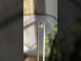 1.26CT ROSECUT PEAR SALT AND PEPPER DIAMOND, CLEAR WITH EARTHY ZEBRA STRIPE LIKE INCLUSIONS, 9.20X8.86X2.34MM