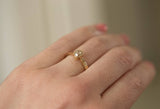 Vintage Diamond Ring Old Cut Bezel Set - Antique Old Mine Cut Diamond in a Vintage Setting - Comes with Appraisal - Yellow Gold Engagement