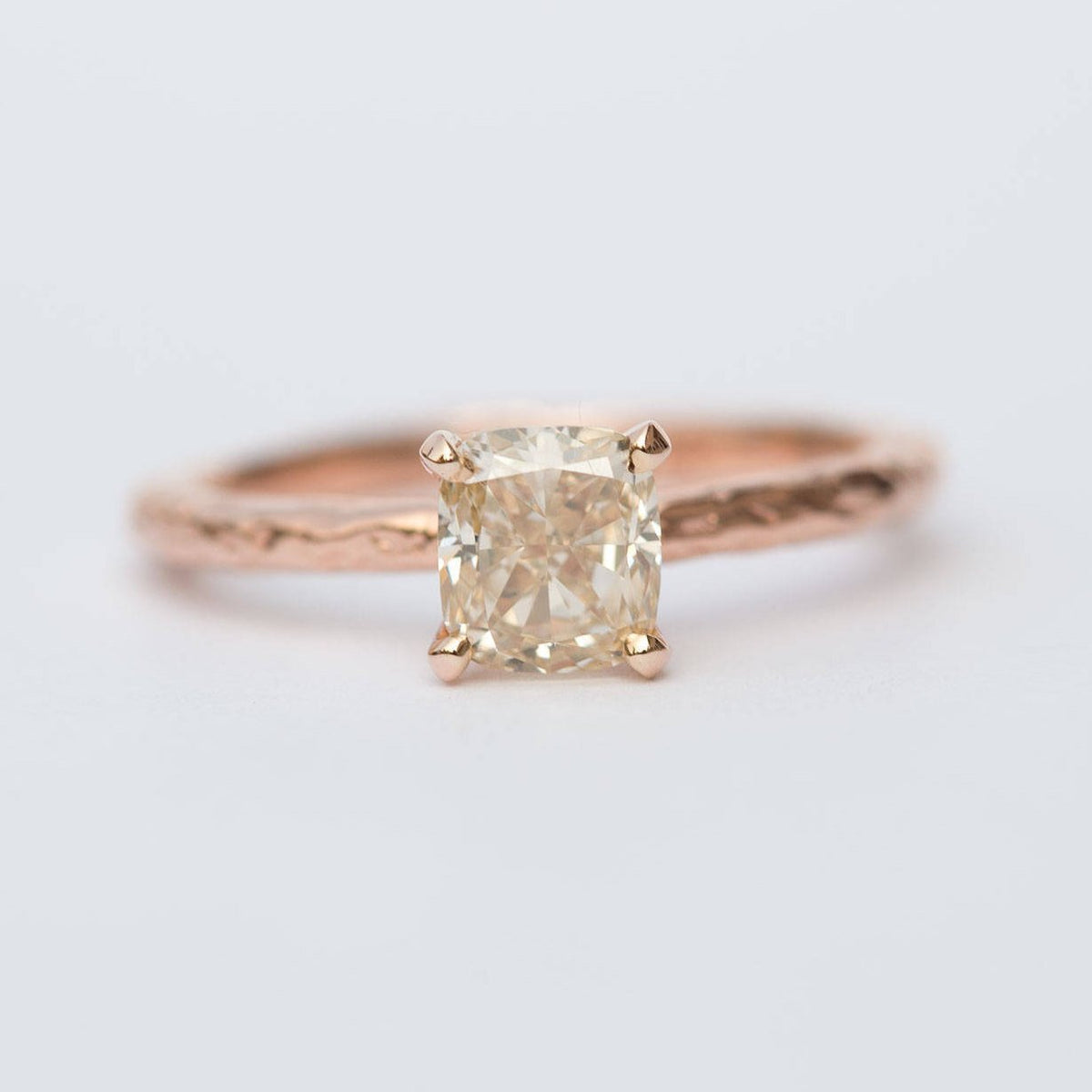 Cushion cut champagne diamond store